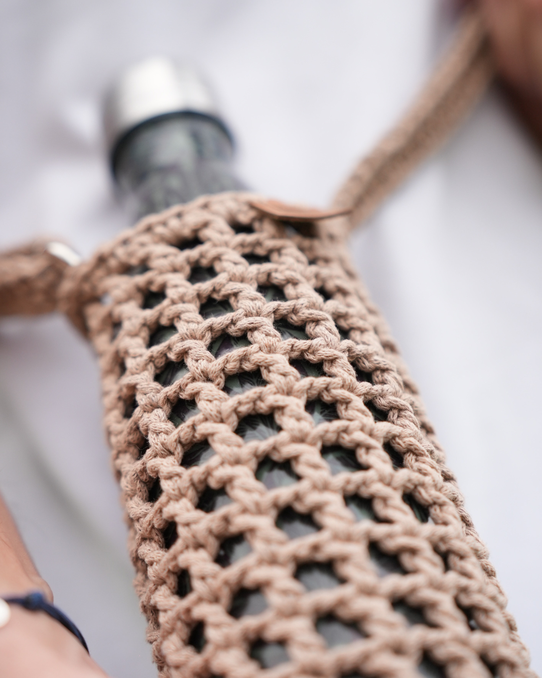 Naïda I Porte-Gourde Crocheté à la Main