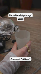 Porte gobelet protège verre